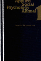 Applied Social Psychology Annual: Areas Of Application - Psicología