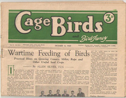 Montreal CAGE BIRDS And Bird Fancy/Official Bulletin/Montreal CANARY And CAGE BIRD Association/1940          VPN375 - Tiere