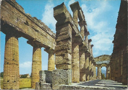 PAESTUM. Temple De Neptune - Colonnade De La Cellier.  (scan Verso) - Autres Villes