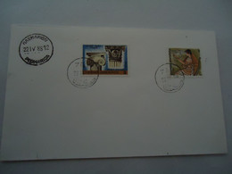 GREECE UNOFFICIAL COVER 1988 POSTMARK TROBETINIA PLOMARION 769 MITILINI - Flammes & Oblitérations