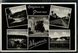 Bonjour De Gruss Aus Weywertz   ( Obl. WEYWERTZ  - WEVERCHE   23/04/62 ) - Butgenbach - Buetgenbach