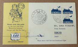 Norge SAS Oslo To Tokyo 1957  Airplane       #cover5504 - Briefe U. Dokumente