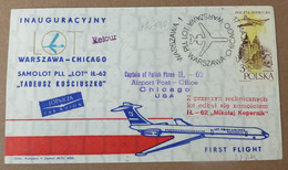 Polen Luftpost Lotnicza   Airplane  Warschau  Chicago 1972     #cover5509 - Airplanes