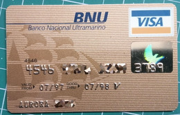 PORTUGAL BNU 1995_01 - Tarjetas De Crédito (caducidad Min 10 Años)
