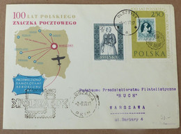 Polen Luftpost Lotnicza   Airplane Olsztyn   Warschau  1960     #cover5515 - Posta Aerea