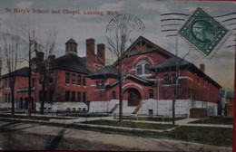 Lansing : St Mary's Scholl And Chapel - Lansing
