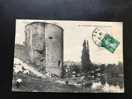 92 - POITIERS Vieille Tour Sur Le Clain  - 1908 Timbrée - Poitiers
