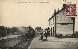 Villemeux - Train En Gare - Villemeux-sur-Eure