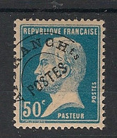FRANCE - 1925 - Préo N°Yv. 68 - Pasteur 50c Bleu - Neuf* / MH VF - Vorausentwertungen