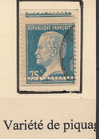 FRANCE - 1925 - N°Yv. 177h - Pasteur 75c Bleu - VARIETE Piquage à Cheval - Oblitéré / Used - Variétés: 1921-30 Oblitérés