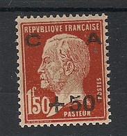 FRANCE - 1929 - N°Yv. 255 - Pasteur - Caisse D'amortissement - Neuf * / MH VF - Neufs