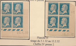FRANCE - 1932 - N°Yv. 181 - Pasteur 1f50 Bleu - 2 Blocs De 4 Coin Daté - Neuf **/* - ....-1929