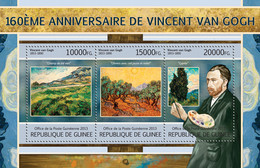 Guinea 2013 MNH - VINCENT VAN GOGH. Yvert&Tellier Code: 6730-6732  |  Michel Code: 9741-9743 - Guinea (1958-...)