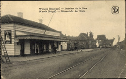 CPA Wervik Westflandern, Intérieur De La Gare, Bahnhof, Gleisseite - Sonstige