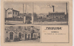 GORIZIA - TRIBUNA 2 VEDUTE IN CORNICE ANIMATA 1916 BELLA ! - Gorizia