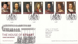 Great Britain 2010 FDC Sc #2807-#2813 Stuarts British Royalty - 2001-2010. Decimale Uitgaven