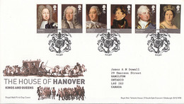Great Britain 2011 FDC Sc #2940-#2945 Hanovers British Royalty - 2011-2020 Ediciones Decimales