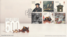 Great Britain 2016 FDC Royal Mail 500th Anniversary - 2011-2020 Decimal Issues