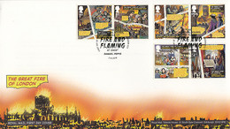 Great Britain 2016 FDC The Great Fire Of London - 2011-2020 Dezimalausgaben