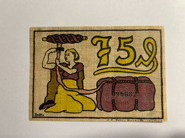 Allemagne Notgel Blumenthal 75 Pfennig - Collections
