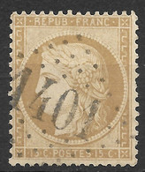 France-Yvert N°59 Oblitéré Gros Chiffre 1401 Epinac Saone Et Loire - 1849-1876: Période Classique