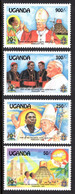 UGANDA  -  STAMPS  -  POPE JOHN PAUL II - MINT NOT HINGED SOUVENIR 10.5 - Papi