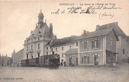 38 - ISERE - CORBELIN - 10137 - La Gare Et L'hôtel De Ville - Tramway - Corbelin