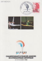 Carte  FRANCE     EURO  JUNIORS    De    GYMNASTIQUE  ARTISTIQUE      AVIGNON   1988 - Gymnastiek