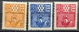 ST. PIERRE ET MIQUELON 1947 - MLH - YT 67, 68, 70 - Timbres Taxe - Segnatasse