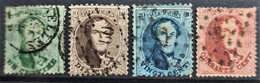 BELGIUM 1863 - Canceled - Sc# 13a, 14b, 15b, 16c - 1863-1864 Medaillons (13/16)