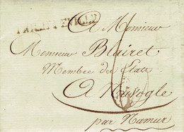 LAC De Yves Prés De Philippevillepour Navaugle (navogle) Namur Signé Baronne Decartier D'yves Port 6 - 1815-1830 (Période Hollandaise)