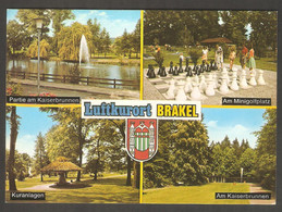 LUFTKURORT BRAKEL - Picture Postcard With Outdoor Chess Set - Echecs