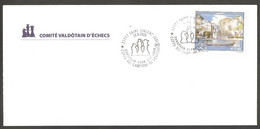 Italy 2005 Saint Vincent - Chess Cancel On Official Envelope - Echecs