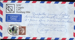 Deustchland - 1984 - Brief - Karte - Mit Lufpost - XIXe Congrès UPU Hamburg 1984 - Argentinien - A1RR2 - Briefe U. Dokumente