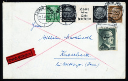 1941, Deutsches Reich, 799 A, EG 3, Brief - Se-Tenant