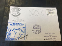 (2 E 25) Greenland - Goenland - Grøenland - Signed & Posted Cover To France Cover Antarctic  Club - Cartas