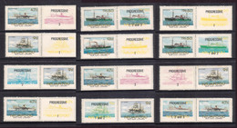 Tonga Niuafo'ou 1985 Ships Which Carried Tin Can Mail Specimen Pairs - Tonga (1970-...)