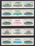 Tonga Niuafo'ou 1985 Ships Which Carried Tin Can Mail Specimen Strips - Tonga (1970-...)