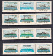 Tonga Niuafo'ou 1985 Ships Which Carried Tin Can Mail Specimen Strips - Tonga (1970-...)