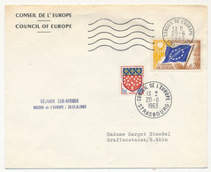 Env. Affr 0,20 Drapeau + 0,05 Armoiries Amiens - OMEC C.E 20/6/1963 - Réunion Eur. Afrique - Brieven & Documenten