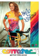 Carte Cyclisme Féminin Brigitte Scheithauer Avec Signature Be - Cyclisme