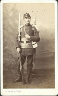 PORTRAIT D'UN SOLDAT DE LA GUERRE DE 1870 - E.FURST PHOTO - Old (before 1900)