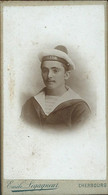 PORTRAIT D'UN MARIN ( ECLUSE )  - PHOTOGRAPHIE EMILE LEGAGNEUX - PHOTO CARTE DE VISITE - Anciennes (Av. 1900)