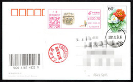 China 3 Postal Circulated FDC Of Color Postage Machine Meters - Lettres & Documents