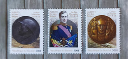 1st World War - République Du Burundi - 3 Stamps D 500F - Albert I/Le Roi Chevalier 1914 - Militaria