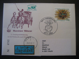 Osterreich- Garsten 30.11..2002 Von Der 13. Sonderpostbeförderung Mit Postkutsche Garsten - Christkindl - Lettres & Documents