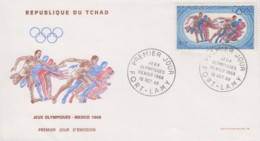 Enveloppe  FDC  1er  Jour    TCHAD   Jeux   Olympiques   MEXICO   1968 - Summer 1968: Mexico City