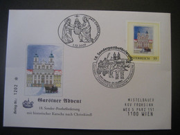 Osterreich- Garsten 1.12.2007 Von Der 18. Sonderpostbeförderung Mit Postkutsche Garsten - Christkindl - Storia Postale