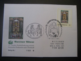 Osterreich- Garsten 27.11.2010 Von Der 21. Sonderpostbeförderung Mit Postkutsche Garsten - Christkindl - Covers & Documents