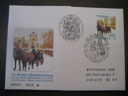 Osterreich- Garsten 01.12..2012 Von Der 23. Sonderpostbeförderung Mit Postkutsche Garsten - Christkindl - Storia Postale